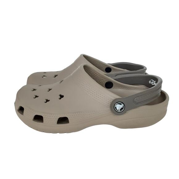 Crocs Disney Mickey Mouse Clogs Slip On Water Shoes Tan Brown Womens 9 Mens 7 - Picture 3 of 10